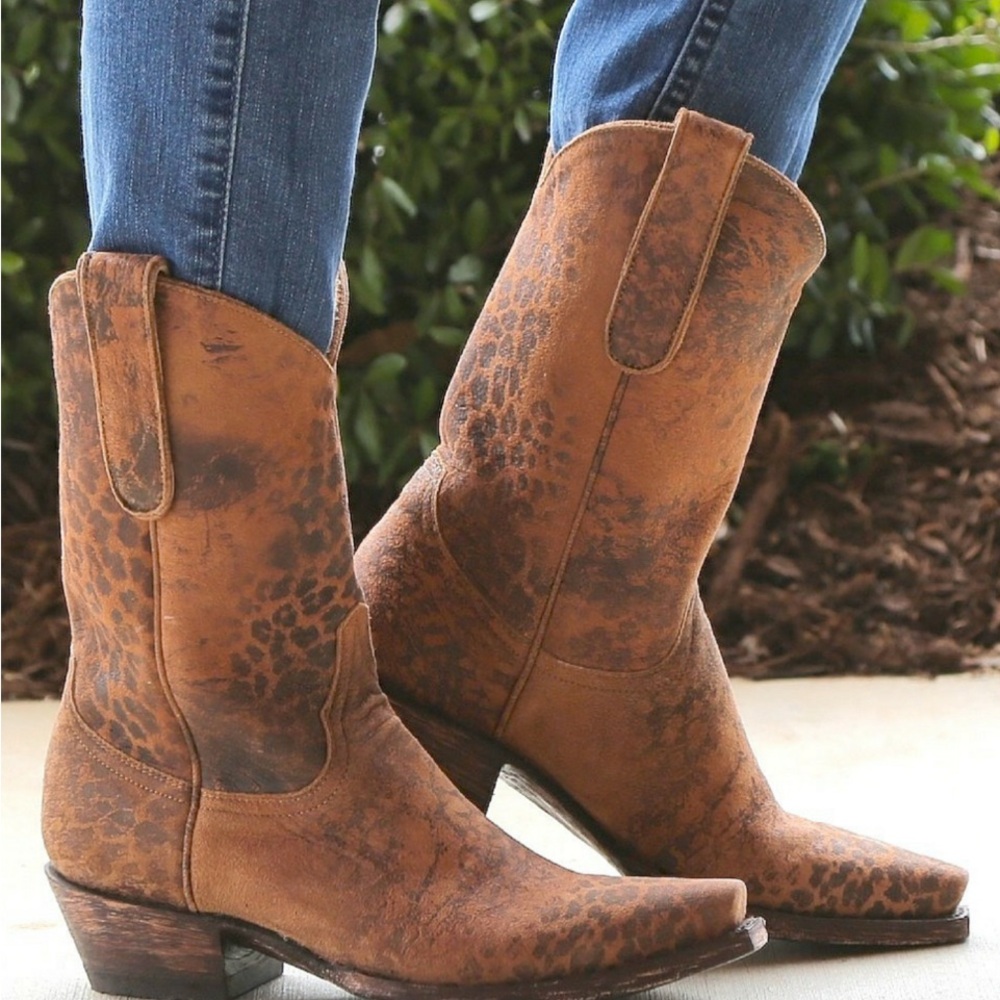 Old Gringo Leopardito Ocre Boots Size 7